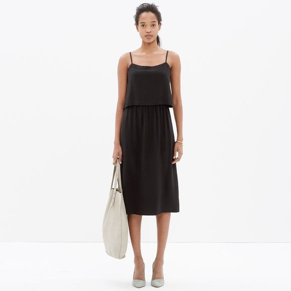 Madewell Dresses & Skirts - Madewell silk overlay cami dress